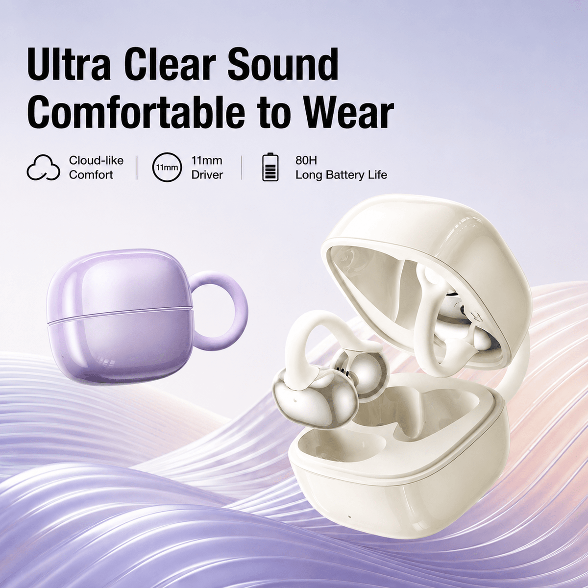 OWS-22 open-ear clip-on wireless earbuds - product detail image 15
