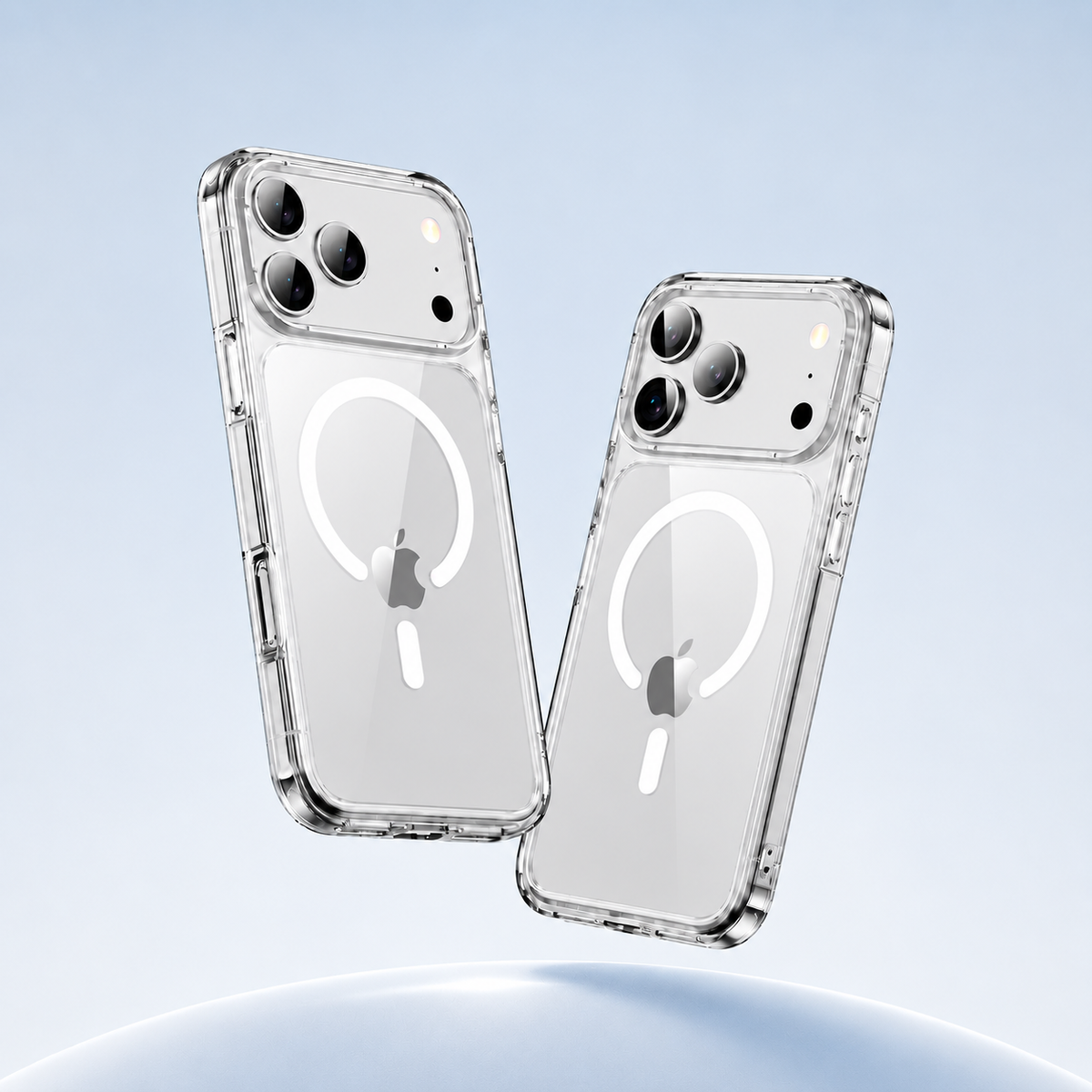 Crystal clear magnetic protective case for iPhone 17 Series