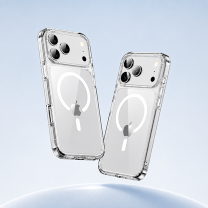 Crystal clear magnetic protective case for iPhone 17 Series