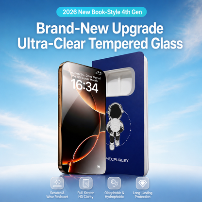 2-Pack iPhone 9H Tempered Glass Screen Protector with Dust-Free Installation Tray – Ultra-Clear Full-Screen Protection