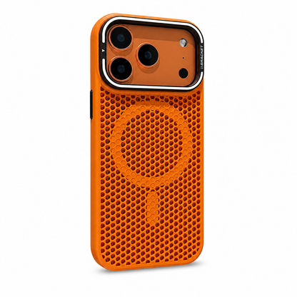 N52 Magnetic Honeycomb Case – Heat Dissipation, Metal Camera Stand & Full Protection