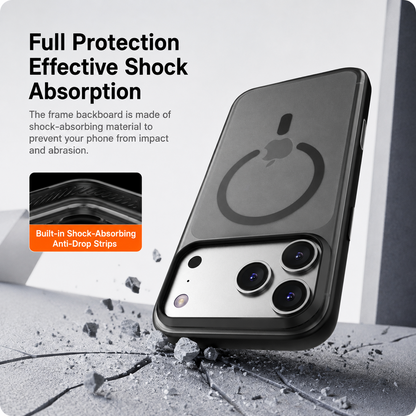 Soft-touch magnetic iPhone case with metal buttons - product detail image 5