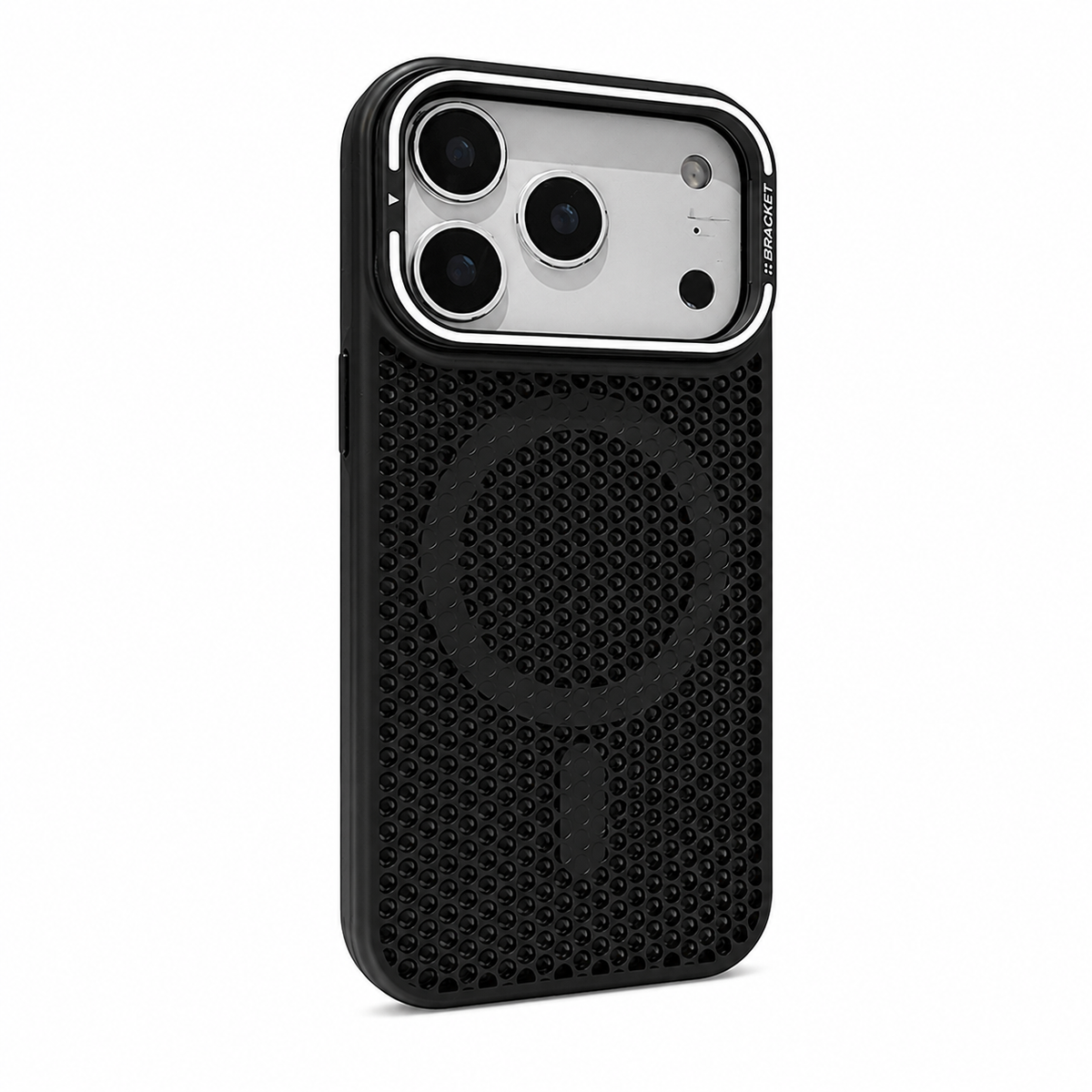 N52 Magnetic Honeycomb Case – Heat Dissipation, Metal Camera Stand & Full Protection