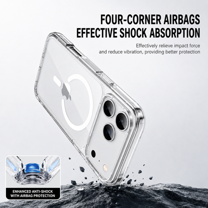 Crystal clear magnetic case for iPhone 17 Series - product detail image 1