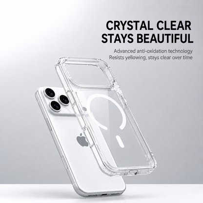 Crystal clear magnetic case for iPhone 17 Series - product detail image 3