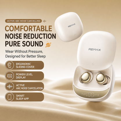 TWS-20 sleep earbuds designed for quiet comfort
