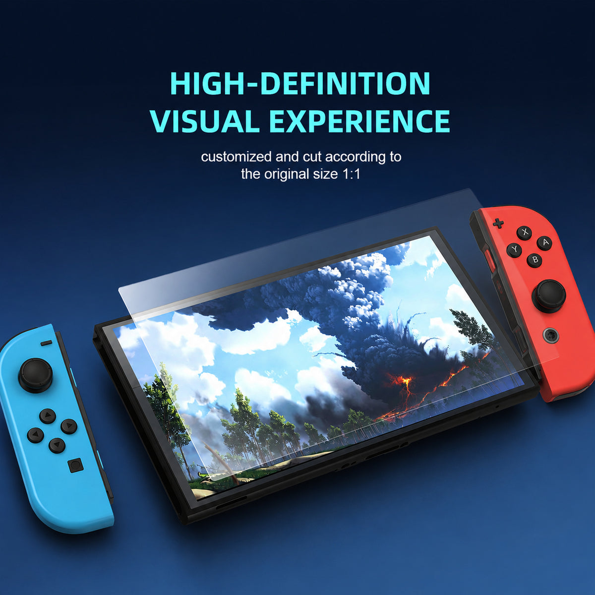 Nintendo Switch 2 HD clear tempered glass screen protector