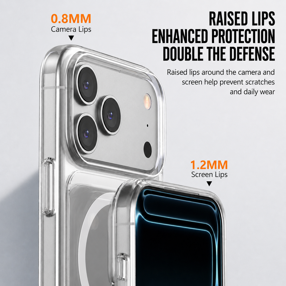 Clear magnetic case for iPhone 17 Pro and Pro Max - product detail image 4