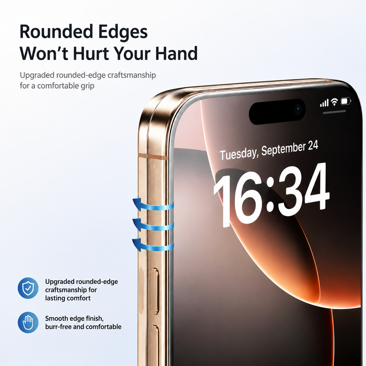 2-Pack iPhone 9H Tempered Glass Screen Protector with Dust-Free Installation Tray – Ultra-Clear Full-Screen Protection