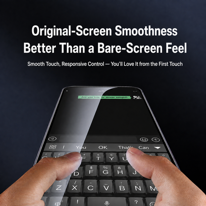 smooth responsive touch performance of tempered glass screen protector