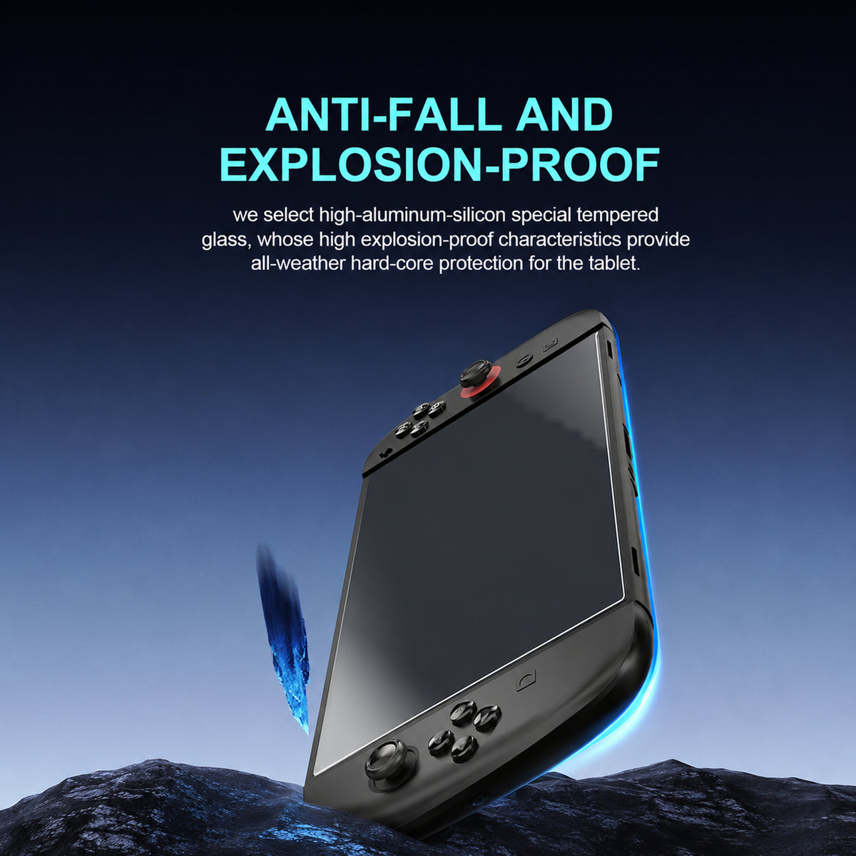 Nintendo Switch 2 impact-resistant tempered glass screen protector