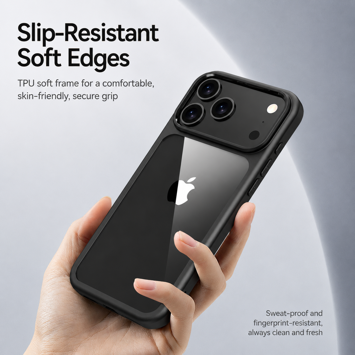 Crystal clear hybrid case for iPhone 17 Series - product detail image 7