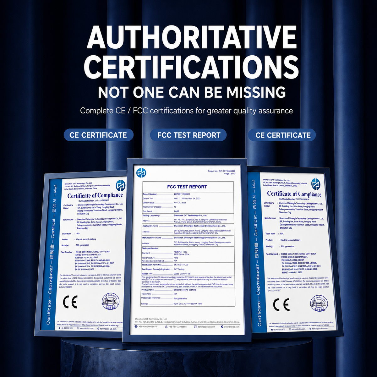 supplier compliance documentation for tempered glass screen protector product line