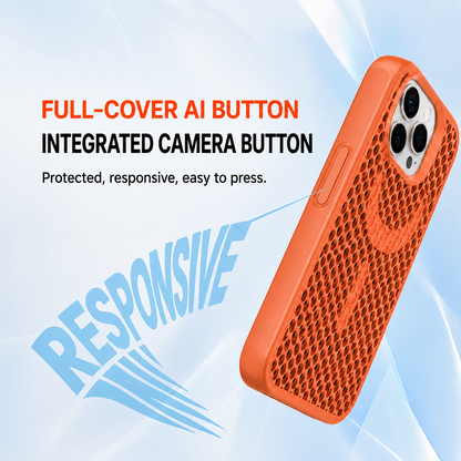 N52 Magnetic Honeycomb Case – Heat Dissipation, Metal Camera Stand & Full Protection