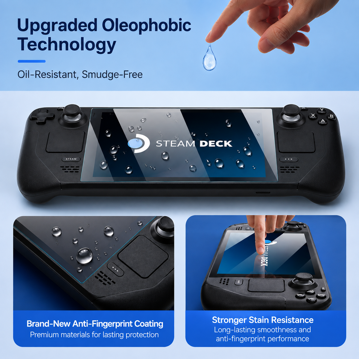 Nintendo Switch 2 upgraded oleophobic anti-fingerprint coating