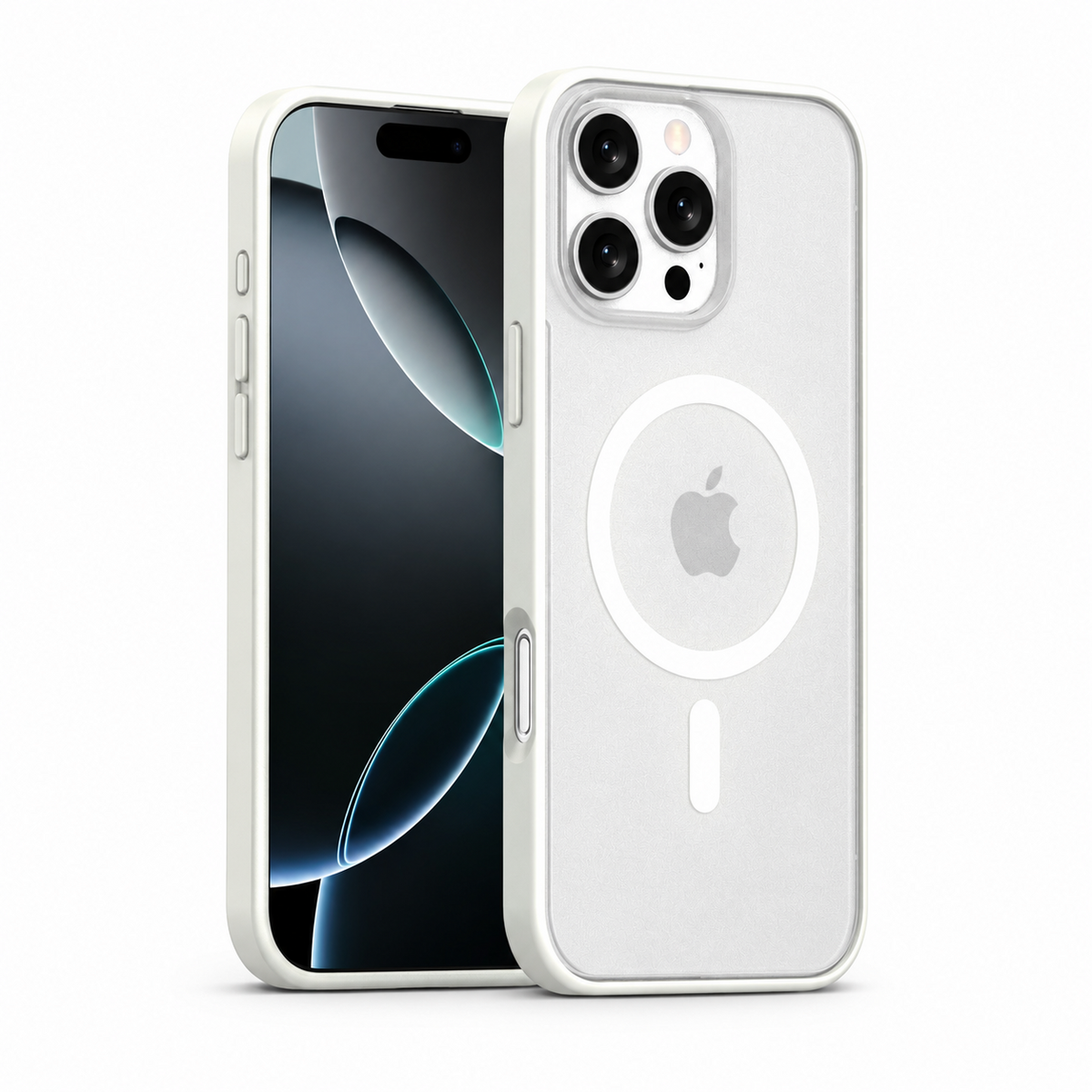N52 magnetic case for iPhone 16 Series in White