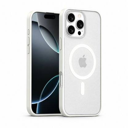 N52 magnetic case for iPhone 16 Series in White