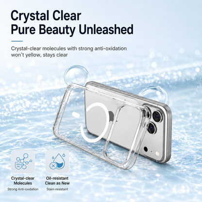 Clear magnetic case for iPhone 17 Pro and Pro Max - product detail image 13
