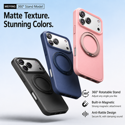360° rotatable magnetic stand case for iPhone 17 Series - product detail image 1