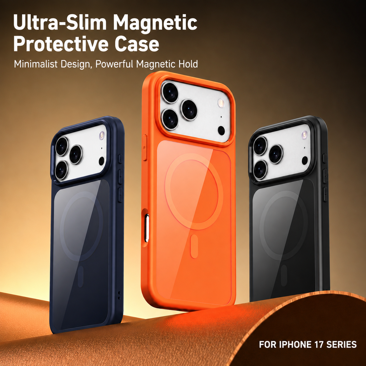 N52 clear back magnetic case for iPhone 17 Series - product detail image 1