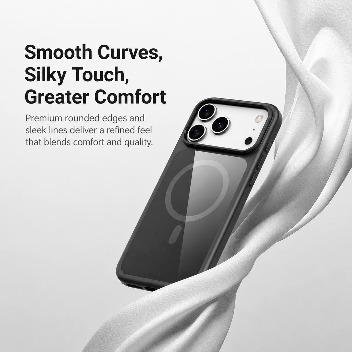 N52 clear back magnetic case for iPhone 17 Series - product detail image 5