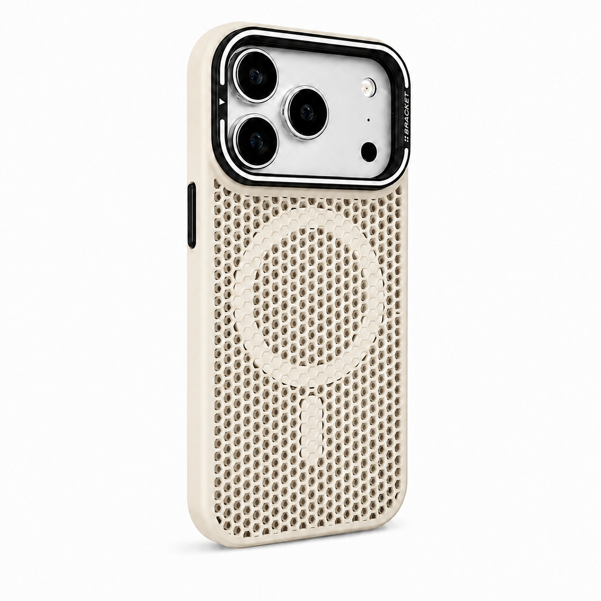 N52 Magnetic Honeycomb Case – Heat Dissipation, Metal Camera Stand & Full Protection