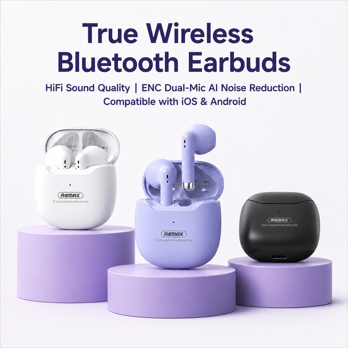TWS-19 Bluetooth 5.3 wireless earbuds color options