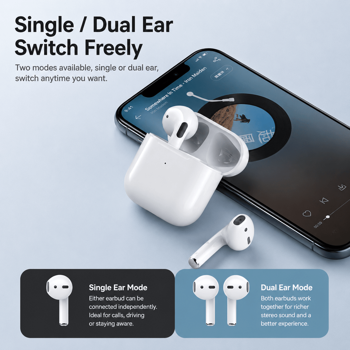 TWS-10i wireless earbuds - product detail image 3
