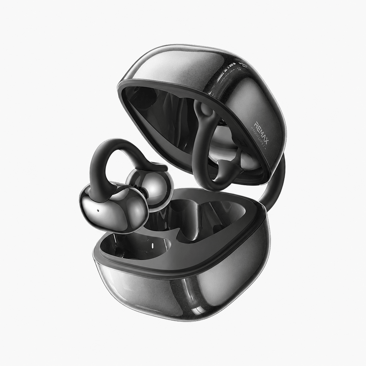 OWS-22 open-ear clip-on wireless earbuds in Black