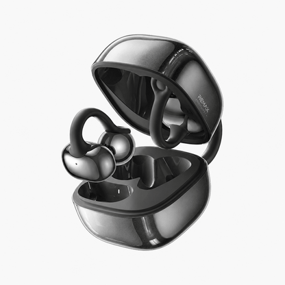 OWS-22 open-ear clip-on wireless earbuds in Black