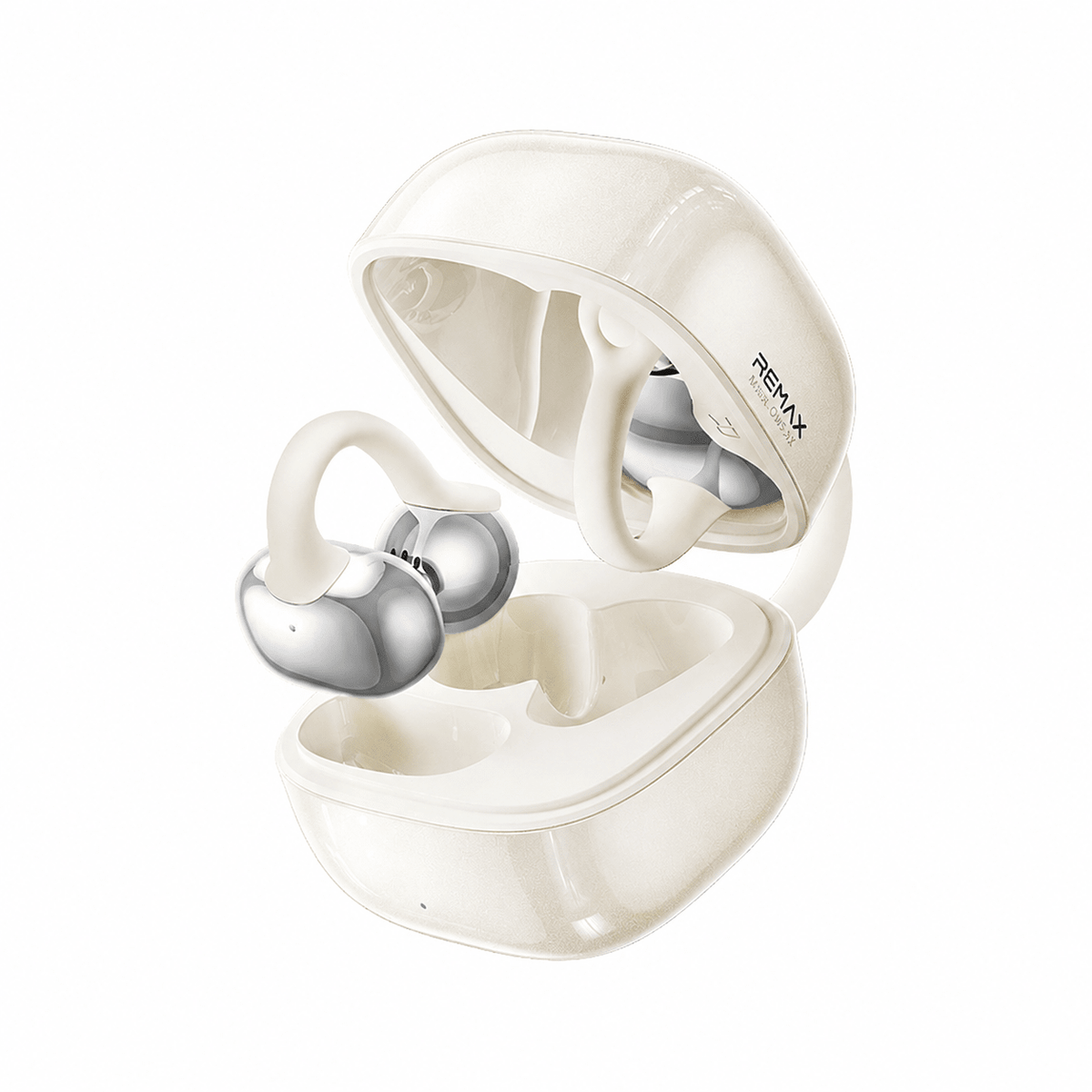 OWS-22 open-ear clip-on wireless earbuds in White