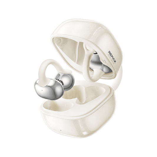 OWS-22 open-ear clip-on wireless earbuds in White