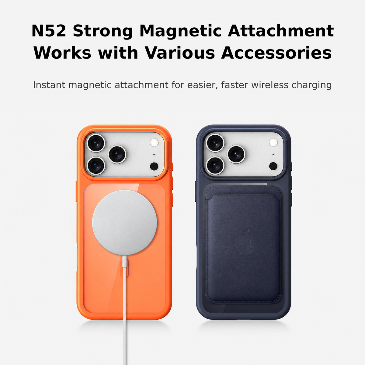 N52 clear back magnetic case for iPhone 17 Series - product detail image 7