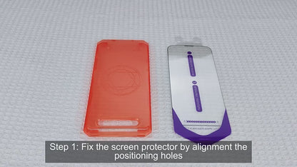 2-Pack Easy-Install Dust-Free 9H Tempered Glass Screen Protector for iPhone 17 Series – Auto Alignment, Full Coverage